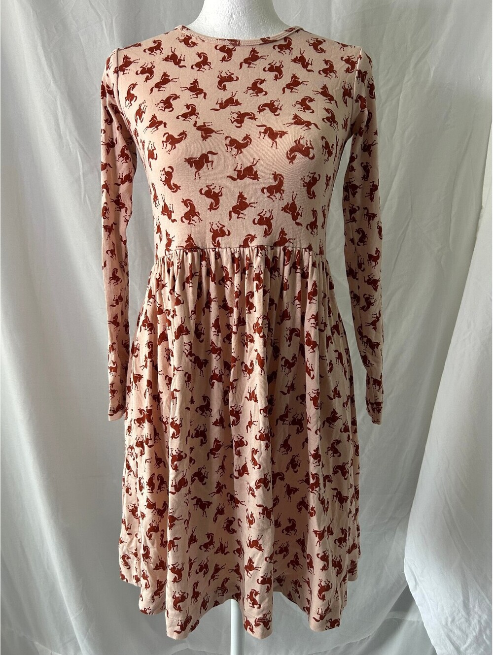 Molo Cheyenne Dress in Mini Horse Print Size 12Y/152